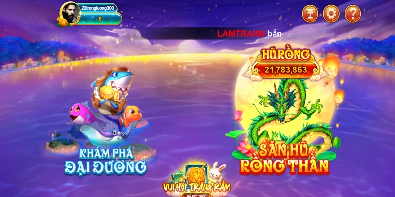 Bắn cá đổi thưởng hiện đại có giao diện đại dương đẹp
