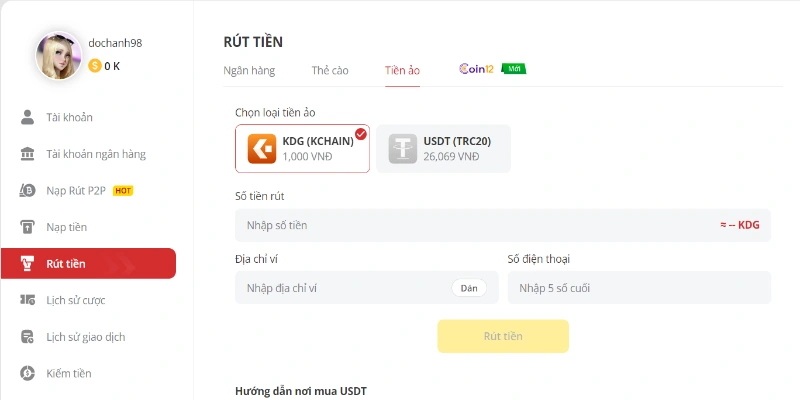 Rút tiền May88 là một quy trình đơn giản và nhanh chóng